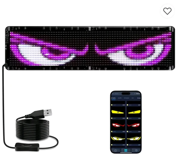 Ojos de diablos pixel led programables's foto | Taller ARC |  BizneCubano