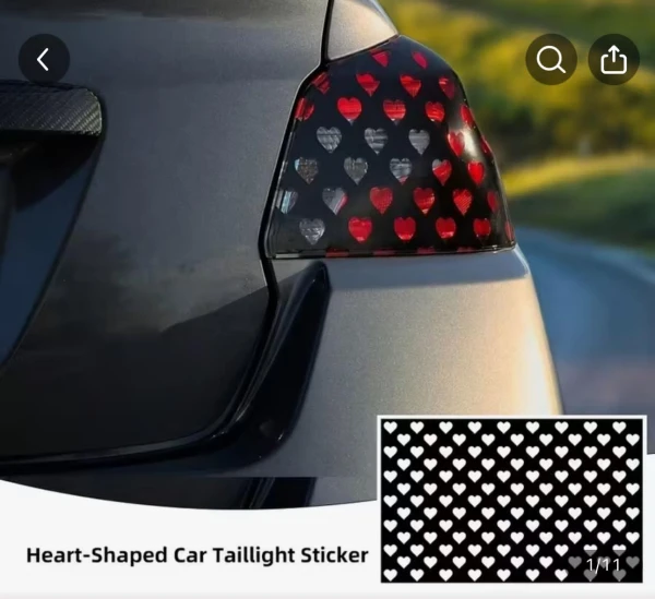 Calcomanías de luces traseras de corazón's foto | Taller ARC |  BizneCubano